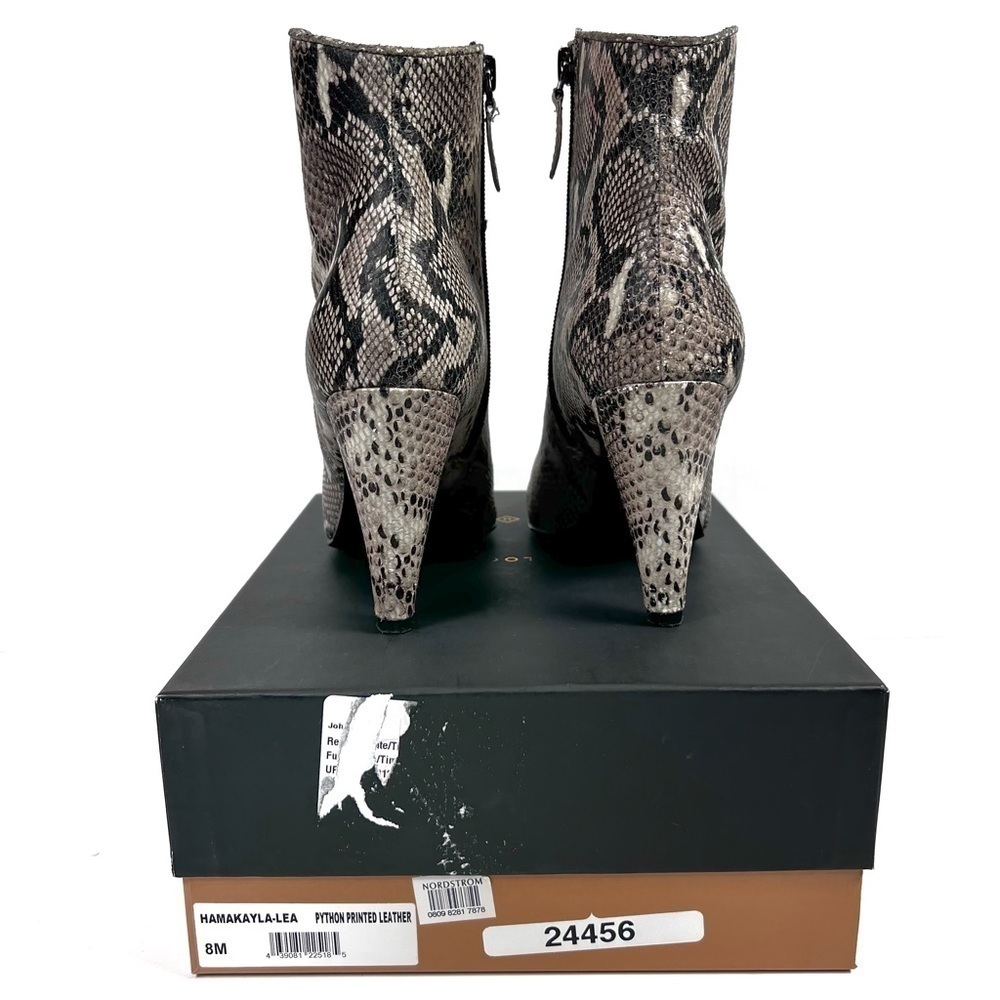 Halogen python snakeskin booties heels sz 8 - Picture 4 of 16